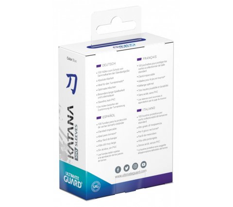 Ultimate Guard Katana Sleeves Standard Size (100) - Blue Bird - Afbeelding 3